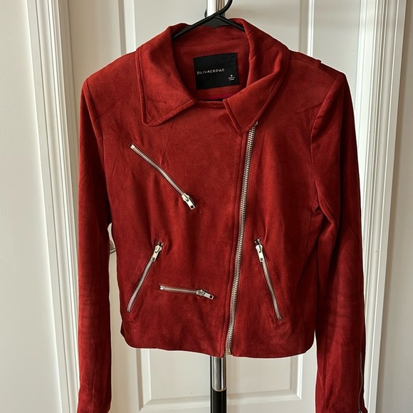 Vici Jackets & Blazers - Red suede jacket
